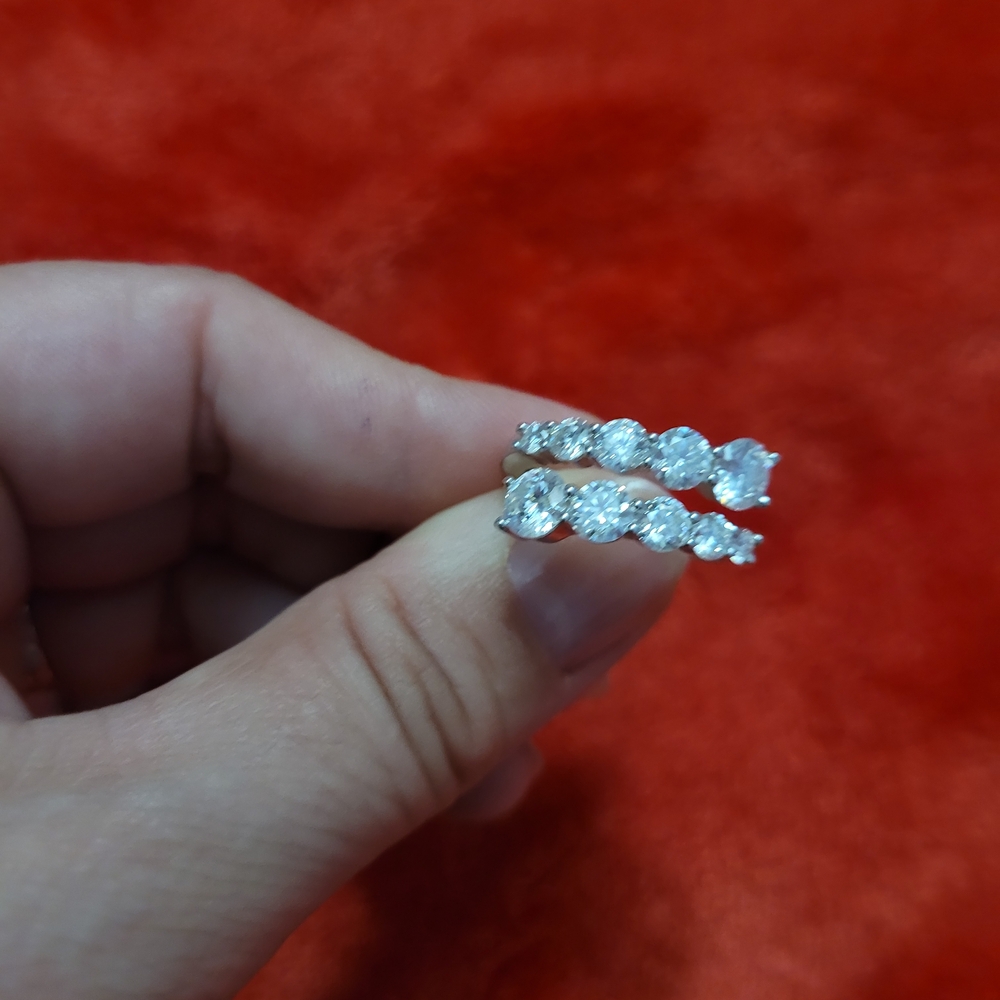 Elegant Silver Double Band Ring